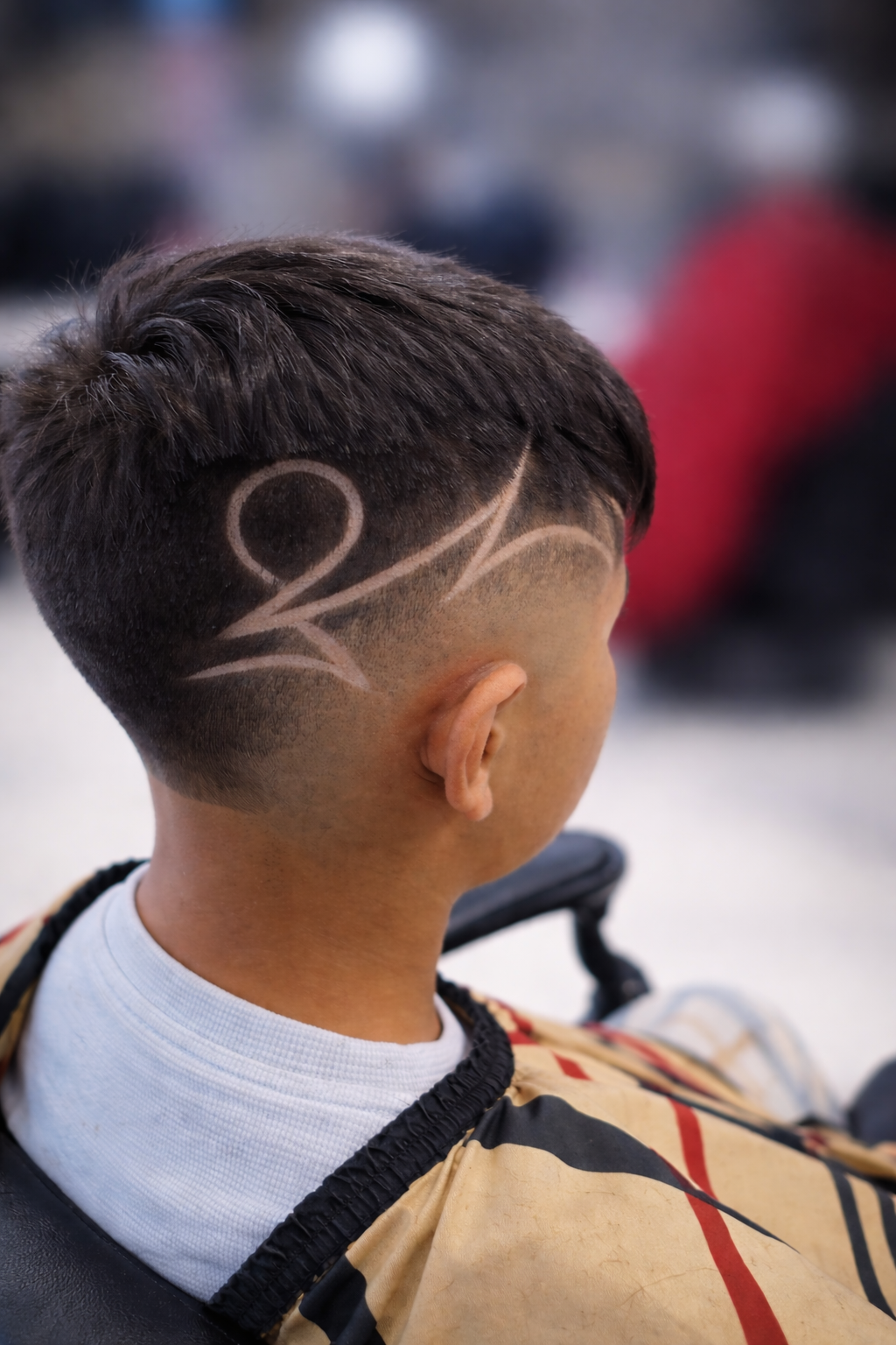 Custom hair design cut by Will the Barber in Valencia