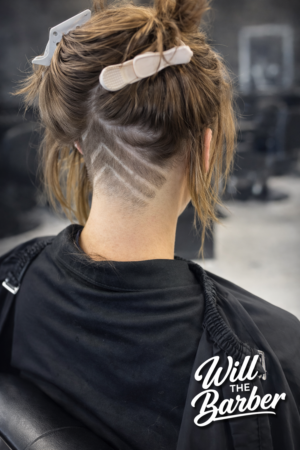 Custom hair design by Will the Barber