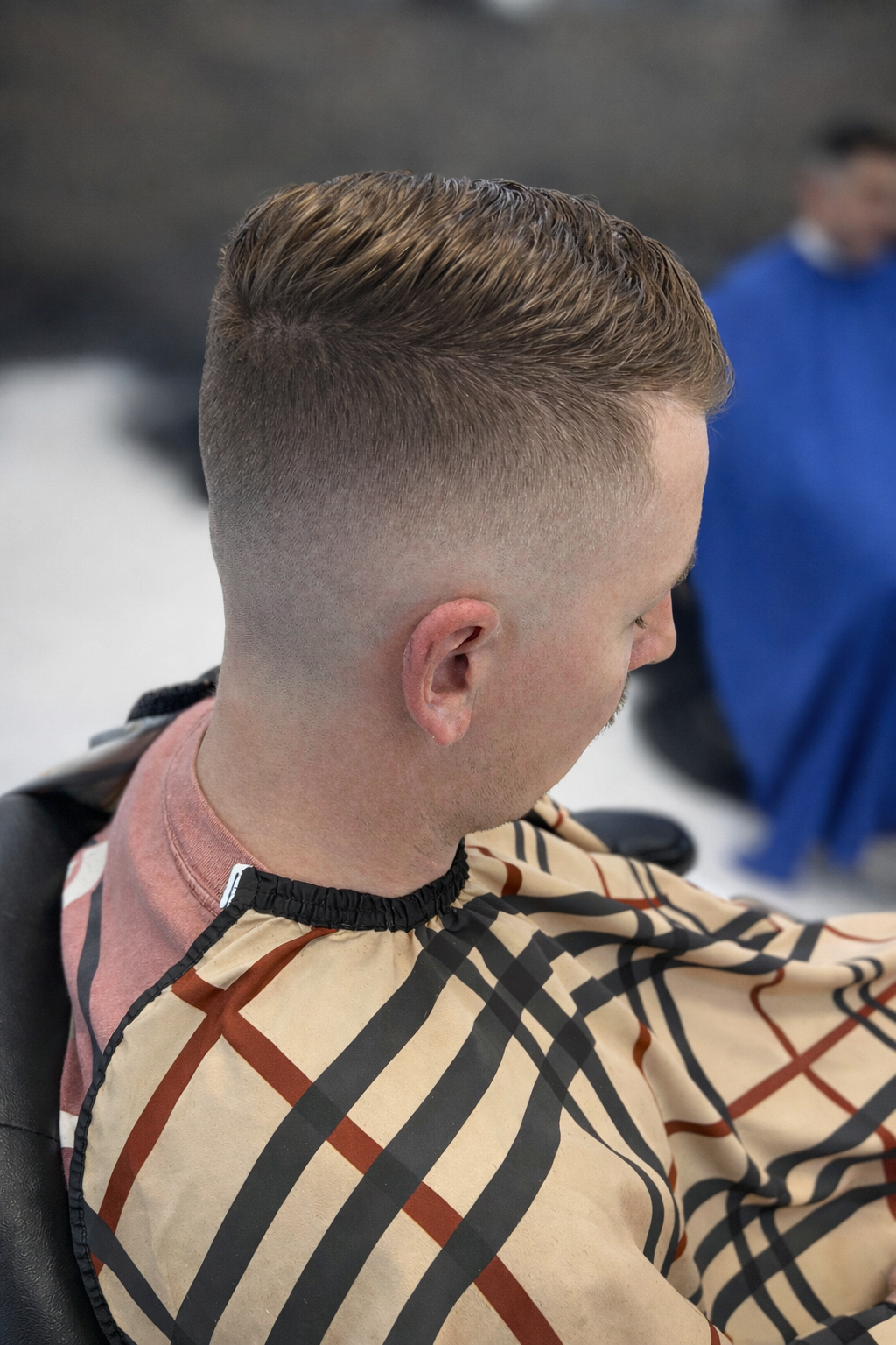 Textured crop fade haircut by Will the Barber in Valencia CA